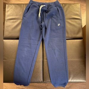 Asics Navy Joggers with Drawstring